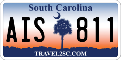SC license plate AIS811