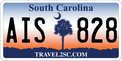 SC license plate AIS828