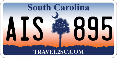 SC license plate AIS895