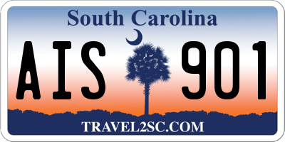 SC license plate AIS901