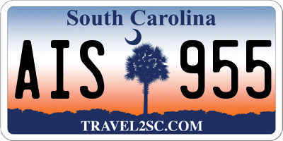 SC license plate AIS955