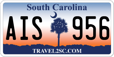 SC license plate AIS956