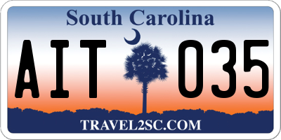 SC license plate AIT035