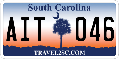 SC license plate AIT046
