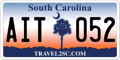 SC license plate AIT052
