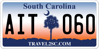 SC license plate AIT060