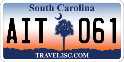 SC license plate AIT061