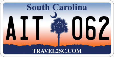 SC license plate AIT062