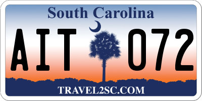 SC license plate AIT072