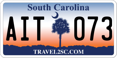 SC license plate AIT073