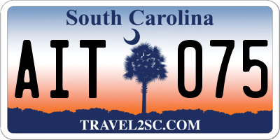 SC license plate AIT075