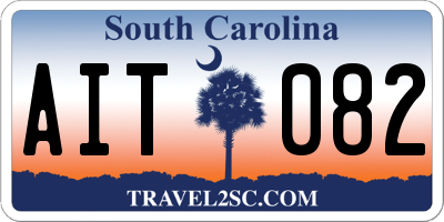 SC license plate AIT082