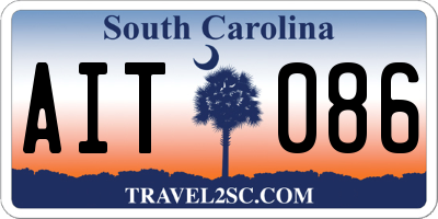 SC license plate AIT086