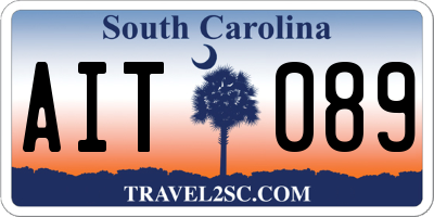SC license plate AIT089