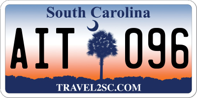 SC license plate AIT096