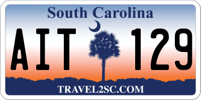 SC license plate AIT129