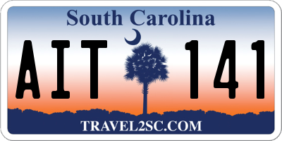 SC license plate AIT141