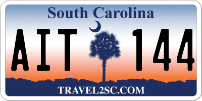 SC license plate AIT144