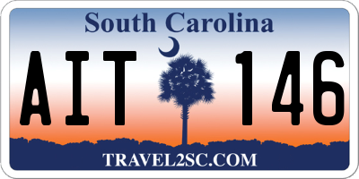 SC license plate AIT146