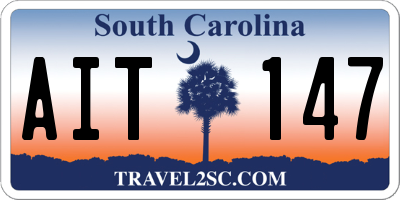 SC license plate AIT147
