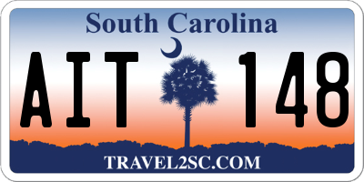 SC license plate AIT148
