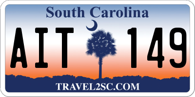 SC license plate AIT149