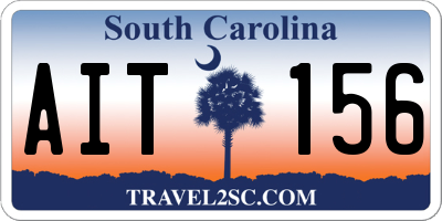 SC license plate AIT156