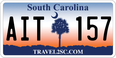 SC license plate AIT157