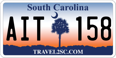 SC license plate AIT158