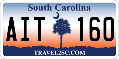 SC license plate AIT160