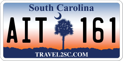 SC license plate AIT161