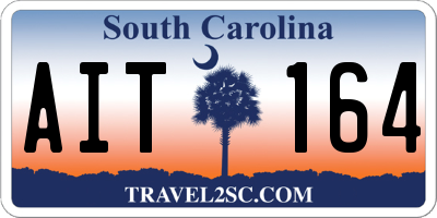 SC license plate AIT164