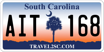 SC license plate AIT168
