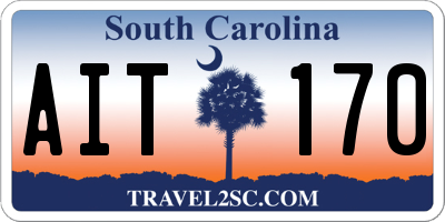 SC license plate AIT170