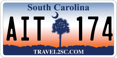 SC license plate AIT174