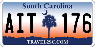 SC license plate AIT176