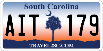 SC license plate AIT179