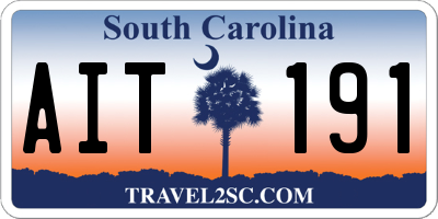 SC license plate AIT191