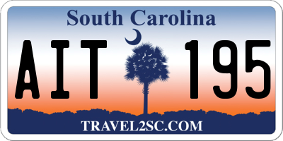 SC license plate AIT195