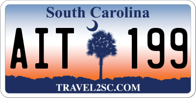 SC license plate AIT199