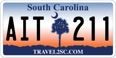 SC license plate AIT211