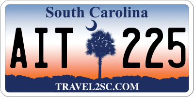 SC license plate AIT225