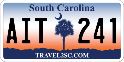 SC license plate AIT241
