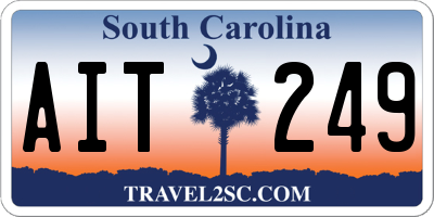SC license plate AIT249