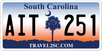 SC license plate AIT251