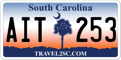 SC license plate AIT253