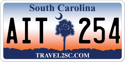 SC license plate AIT254