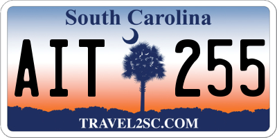 SC license plate AIT255