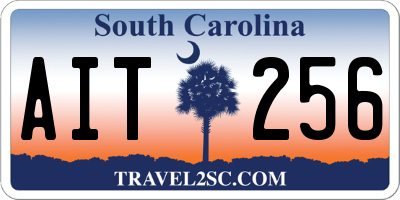 SC license plate AIT256