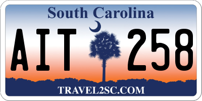 SC license plate AIT258